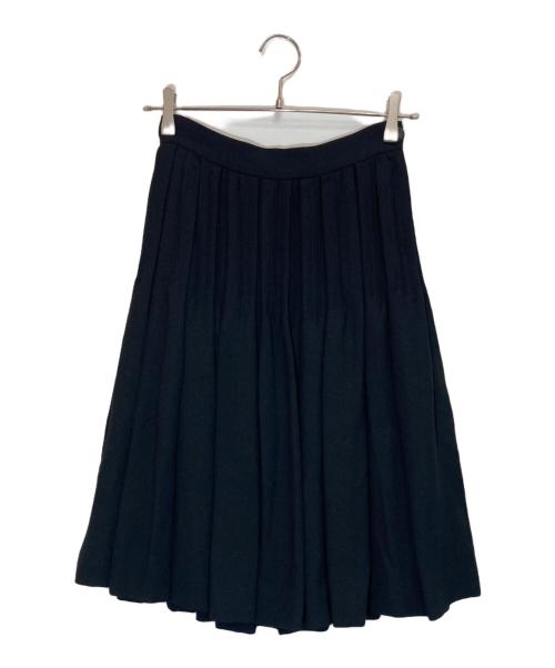 CHANEL（シャネル）CHANEL (シャネル) プリーツタックスカート ブラック サイズ:36の古着・服飾アイテム