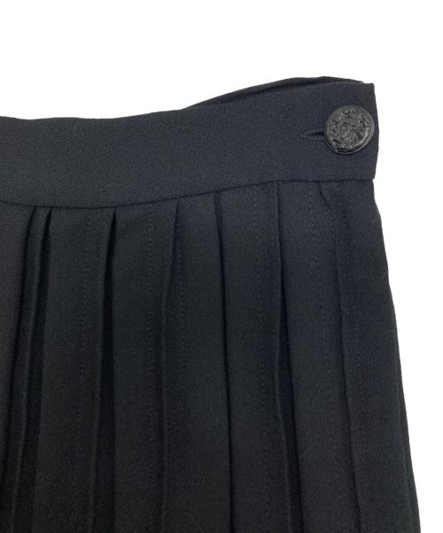 CHANEL（シャネル）CHANEL (シャネル) プリーツタックスカート ブラック サイズ:36の古着・服飾アイテム