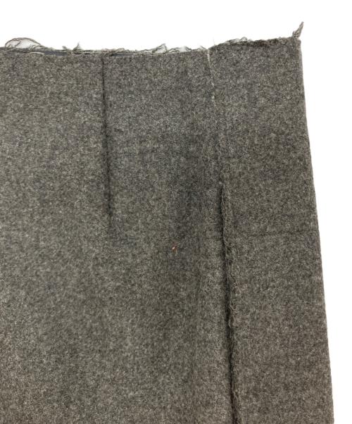CELINE（セリーヌ）CELINE (セリーヌ) ウール 裁断加工 ラップスカート グレー サイズ:36の古着・服飾アイテム