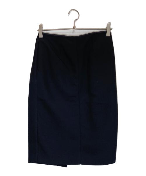 CELINE（セリーヌ）CELINE (セリーヌ) フロントタックラップスカート ブラック サイズ:34の古着・服飾アイテム