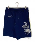 POLO RALPH LAURENポロ・ラルフローレン）の古着「刺繍スウェットハーフパンツ」｜ネイビー