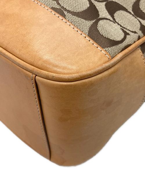 COACH（コーチ）COACH (コーチ) シグネチャー トートバッグ ベージュ×ブラウン サイズ:-の古着・服飾アイテム