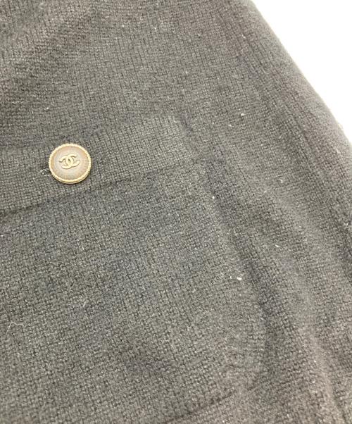 CHANEL（シャネル）CHANEL (シャネル) ココマークボタンカシミヤカーディガン ブラック サイズ:36の古着・服飾アイテム