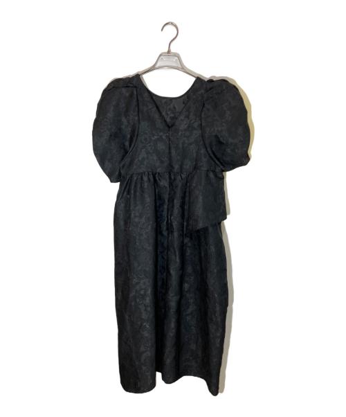 ANDRESD（アンドレスド）ANDRESD (アンドレスド) bubble sleeve jacquard dress ブラック サイズ:Ⅿの古着・服飾アイテム