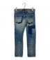 Hysteric Glamour (ヒステリックグラマー) スタッズダメージデニムパンツ ブルー サイズ:XXS：6000円