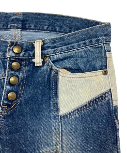 hysterics（ヒステリックス）hysterics (ヒステリックス) パッチワークフレアデニム ブルー サイズ:XSの古着・服飾アイテム