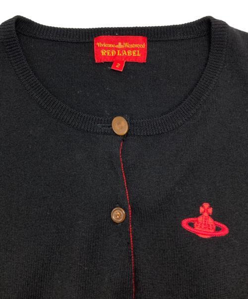 Vivienne Westwood RED LABEL（ヴィヴィアンウエストウッドレッドレーベル）Vivienne Westwood RED LABEL (ヴィヴィアンウエストウッドレッドレーベル) オーブデザインカーディガン ブラック サイズ:2の古着・服飾アイテム