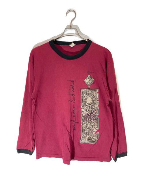 VINTAGE（ヴィンテージ）VINTAGE (ヴィンテージ) バンドロングスリーブカットソー レッド サイズ:SIZE Lの古着・服飾アイテム
