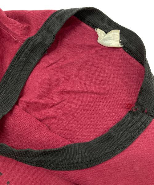 VINTAGE（ヴィンテージ）VINTAGE (ヴィンテージ) バンドロングスリーブカットソー レッド サイズ:SIZE Lの古着・服飾アイテム