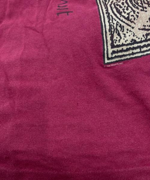 VINTAGE（ヴィンテージ）VINTAGE (ヴィンテージ) バンドロングスリーブカットソー レッド サイズ:SIZE Lの古着・服飾アイテム