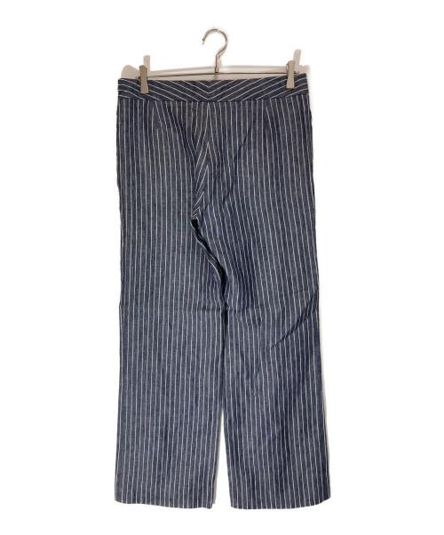 LORO PIANA（ロロピアーナ）LORO PIANA (ロロピアーナ) リネンストライプパンツ ネイビー サイズ:44の古着・服飾アイテム