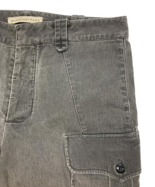 BALENCIAGA（バレンシアガ）BALENCIAGA (バレンシアガ) コーデュロイカーゴスリムパンツ グレー サイズ:46の古着・服飾アイテム