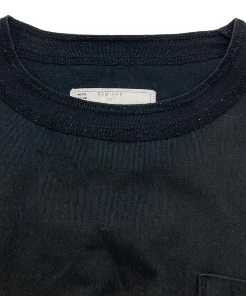sacai（サカイ）sacai (サカイ) レイヤードデザインサイドスリットロングスリーブカットソー ブラック サイズ:1の古着・服飾アイテム