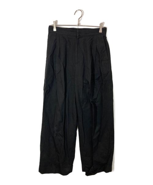 SINME（シンメ）SINME (シンメ) タックパンツ ブラック サイズ:1の古着・服飾アイテム