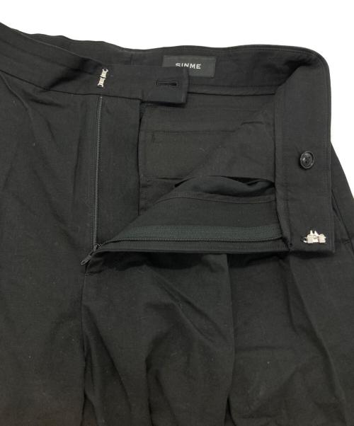 SINME（シンメ）SINME (シンメ) タックパンツ ブラック サイズ:1の古着・服飾アイテム