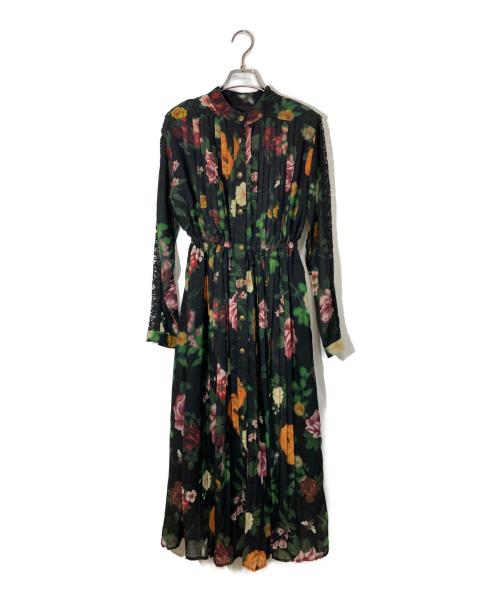 Ameri（アメリ）AMERI (アメリ) COCO FLOWER DRESS ブラック サイズ:-の古着・服飾アイテム