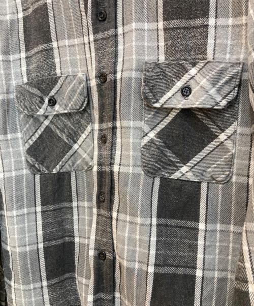 FIVE BROTHER（ファイブブラザー）FIVE BROTHER (ファイブブラザー) ネルシャツ グレー サイズ:XLの古着・服飾アイテム