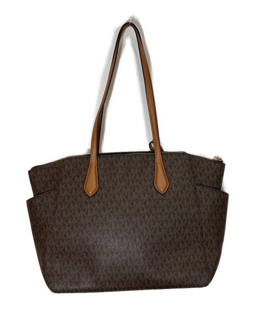MICHAEL KORS（マイケルコース）MICHAEL KORS (マイケル・コース) MARILYN トートバッグ ブラウン×ベージュ サイズ:-の古着・服飾アイテム