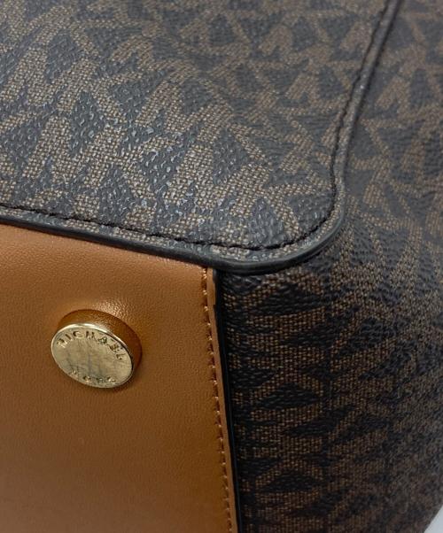 MICHAEL KORS（マイケルコース）MICHAEL KORS (マイケル・コース) MARILYN トートバッグ ブラウン×ベージュ サイズ:-の古着・服飾アイテム