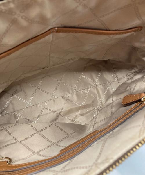 MICHAEL KORS（マイケルコース）MICHAEL KORS (マイケル・コース) MARILYN トートバッグ ブラウン×ベージュ サイズ:-の古着・服飾アイテム
