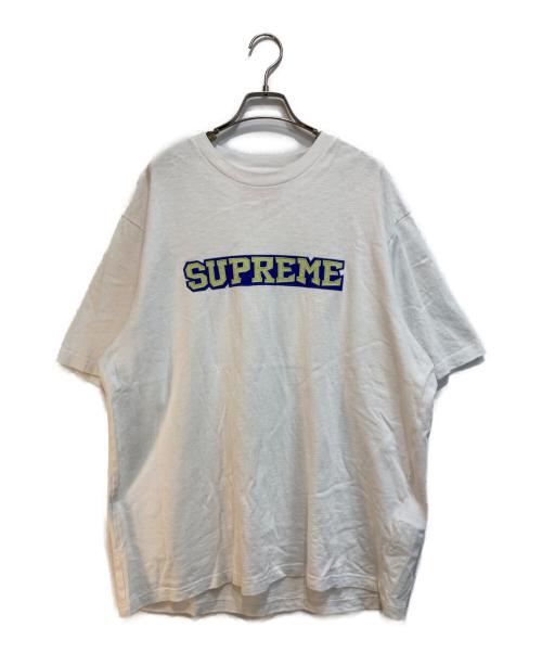 SUPREME（シュプリーム）Supreme (シュプリーム) Satin Appliqué S/S Top ホワイト サイズ:Lの古着・服飾アイテム