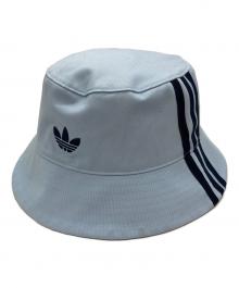 adidas×oasis（アディダス×オアシス）の古着「バケットハット」｜ブルー