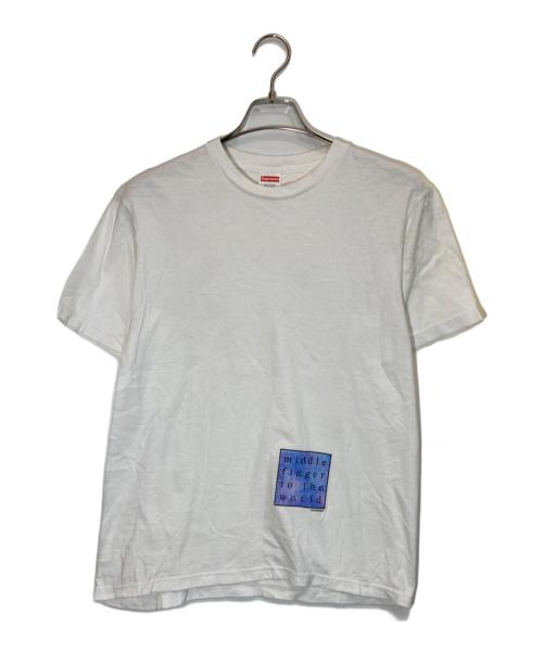 SUPREME（シュプリーム）Supreme (シュプリーム) middle finger to the world Tシャツ ホワイト サイズ:Sの古着・服飾アイテム