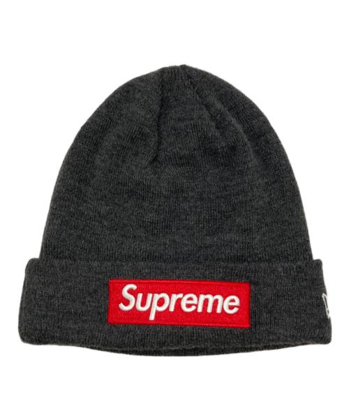 SUPREME（シュプリーム）Supreme (シュプリーム) New Era (ニューエラ) Box Logo Beanie グレー サイズ:-の古着・服飾アイテム