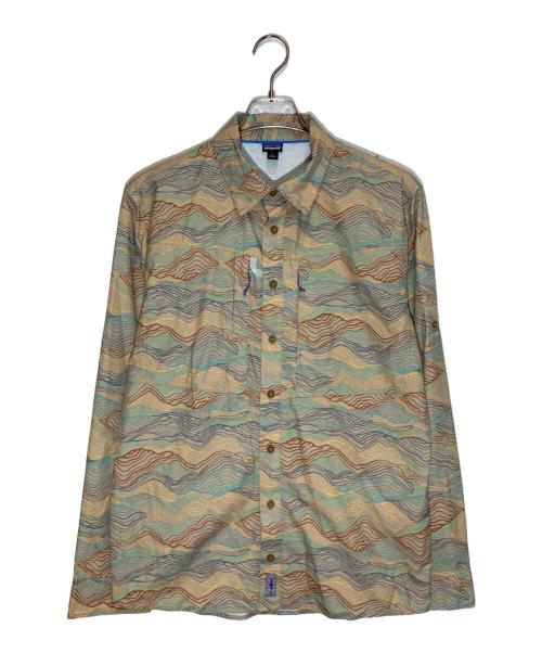Patagonia（パタゴニア）Patagonia (パタゴニア) ソルパトロールシャツ グリーン×ベージュ サイズ:SIZE Sの古着・服飾アイテム