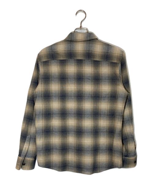 A.P.C.（アーペーセー）A.P.C. (アーペーセー) オンブレチェックシャツ ベージュ×グレー サイズ:Sの古着・服飾アイテム