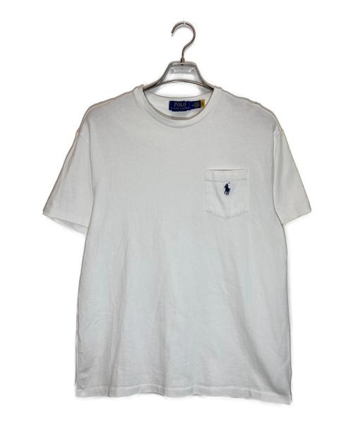 POLO RALPH LAUREN（ポロ・ラルフローレン）POLO RALPH LAUREN (ポロ・ラルフローレン) ポケットTシャツ ホワイト サイズ:Ⅿの古着・服飾アイテム