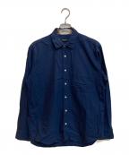 BLACK LABEL CRESTBRIDGEブラックレーベル クレストブリッジ）の古着「コットンシャツ」｜ネイビー