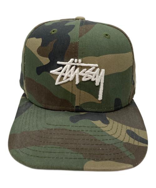 stussy（ステューシー）stussy (ステューシー) New Era (ニューエラ) カモフラロゴキャップ カーキの古着・服飾アイテム