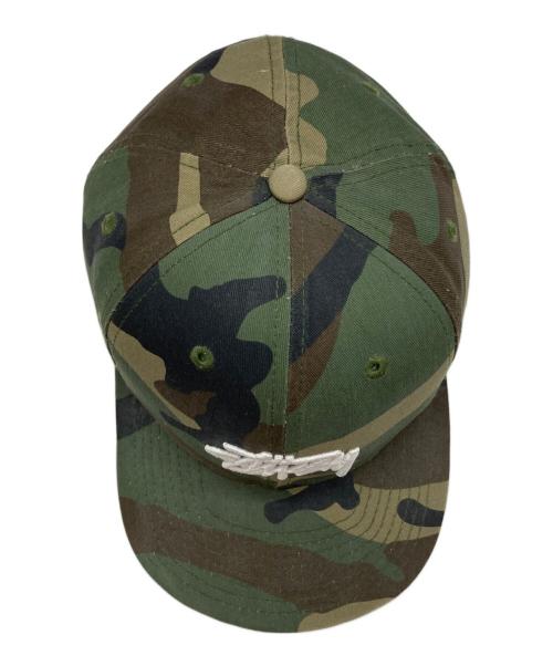 stussy（ステューシー）stussy (ステューシー) New Era (ニューエラ) カモフラロゴキャップ カーキの古着・服飾アイテム