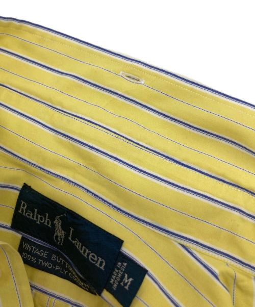 RALPH LAUREN（ラルフローレン）RALPH LAUREN (ラルフローレン) ストライプシャツ イエロー サイズ:Ⅿの古着・服飾アイテム