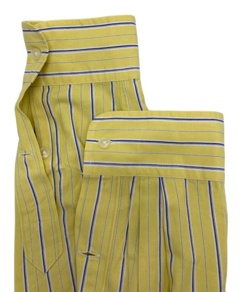 RALPH LAUREN（ラルフローレン）RALPH LAUREN (ラルフローレン) ストライプシャツ イエロー サイズ:Ⅿの古着・服飾アイテム