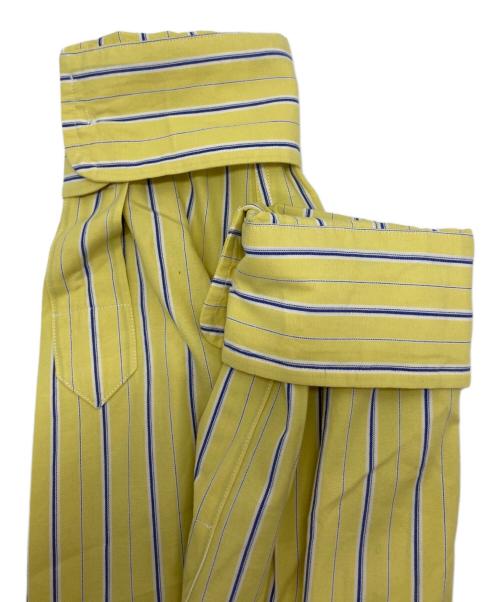 RALPH LAUREN（ラルフローレン）RALPH LAUREN (ラルフローレン) ストライプシャツ イエロー サイズ:Ⅿの古着・服飾アイテム
