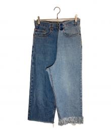 77circa（ナナナナサーカ）の古着「リメイクデニムパンツ」｜インディゴ
