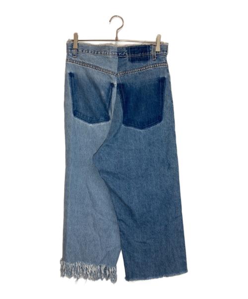 77circa（ナナナナサーカ）77circa (ナナナナサーカ) リメイクデニムパンツ インディゴ サイズ:-の古着・服飾アイテム