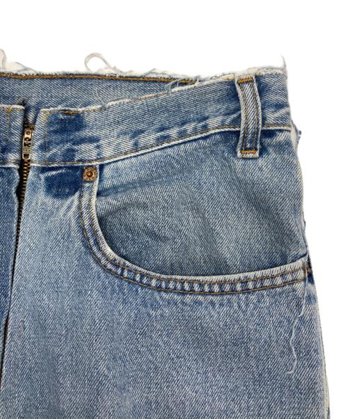 77circa（ナナナナサーカ）77circa (ナナナナサーカ) リメイクデニムパンツ インディゴ サイズ:-の古着・服飾アイテム