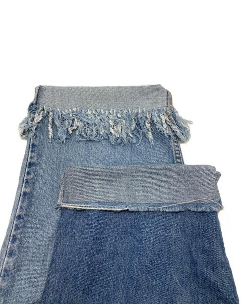 77circa（ナナナナサーカ）77circa (ナナナナサーカ) リメイクデニムパンツ インディゴ サイズ:-の古着・服飾アイテム