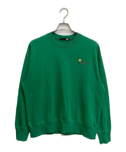 THE NORTH FACE（ザ ノース フェイス）THE NORTH FACE (ザ ノース フェイス) Flower Logo CREW グリーン サイズ:SIZE Lの古着・服飾アイテム