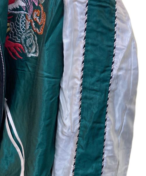 AVIREX（アヴィレックス）AVIREX (アヴィレックス) TAILOR東洋 (テーラートウヨウ) SUKA JACKET 50th JAPAN MAP ブラック×グリーン サイズ:SIZE XLの古着・服飾アイテム