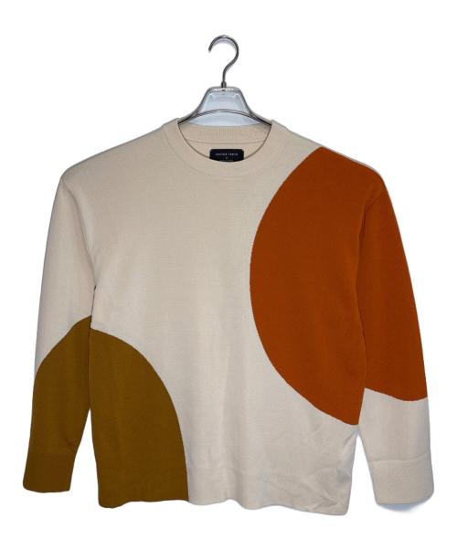 UNITED TOKYO（ユナイテッドトーキョー）UNITED TOKYO (ユナイテッドトーキョー) クルーネックニット ベージュ サイズ:２の古着・服飾アイテム