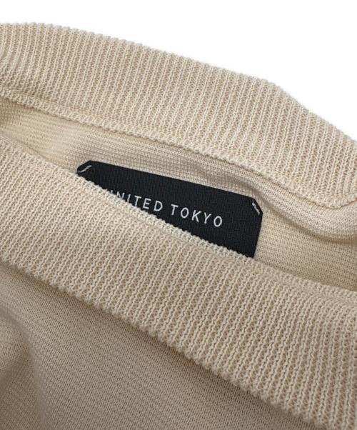 UNITED TOKYO（ユナイテッドトーキョー）UNITED TOKYO (ユナイテッドトーキョー) クルーネックニット ベージュ サイズ:２の古着・服飾アイテム