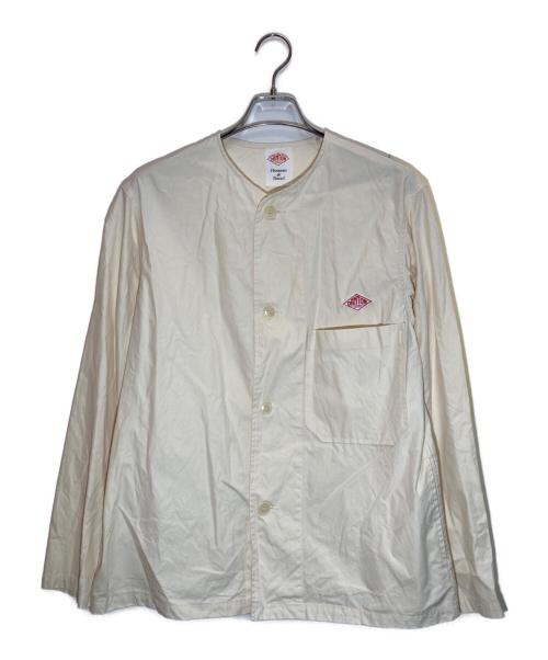 DANTON（ダントン）DANTON (ダントン) ノーカラージャケット ベージュ サイズ:38の古着・服飾アイテム