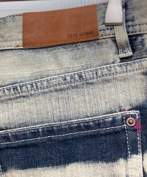 TETE HOMME（テット オム）TETE HOMME (テット オム) デニムパンツ ネイビー×ベージュ サイズ:Ⅿの古着・服飾アイテム