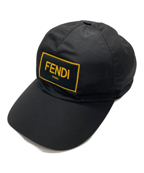 FENDI（フェンディ）FENDI (フェンディ) ロゴキャップ ブラックの古着・服飾アイテム