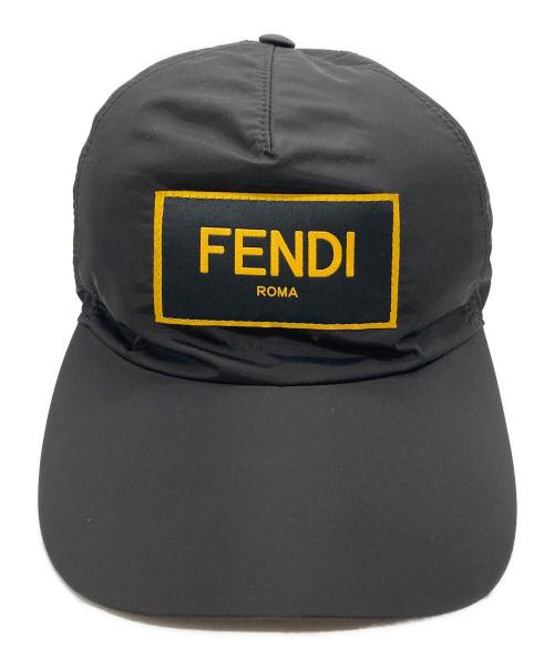 FENDI（フェンディ）FENDI (フェンディ) ロゴキャップ ブラックの古着・服飾アイテム