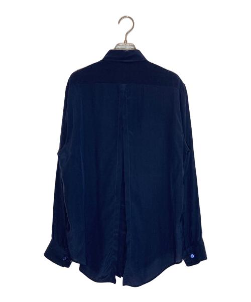 Acne（アクネ）Acne (アクネ) シルクシャツ ネイビー サイズ:34の古着・服飾アイテム